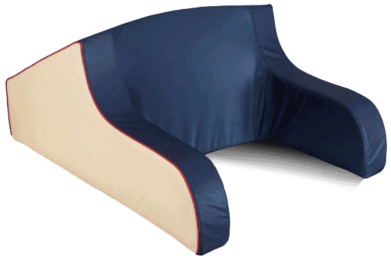 Produktbild - VF000116132 - Sittstöd med överdrag och armstöd för säng 85x58x53cm