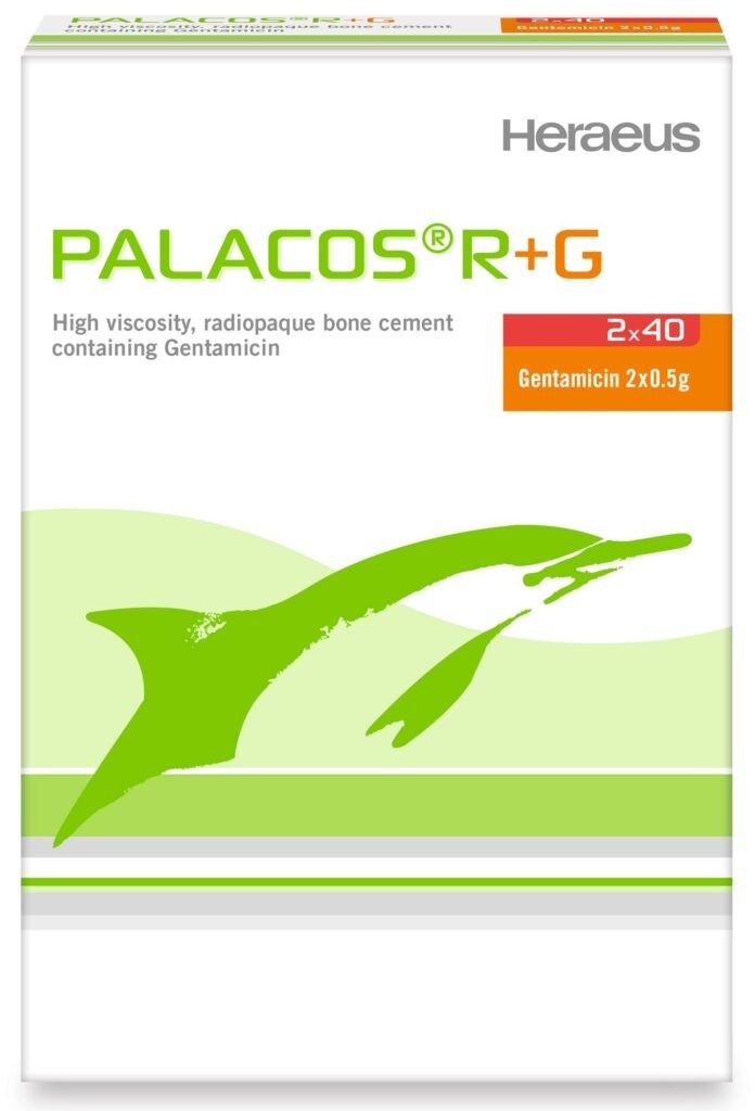 Produktbild - VF000123304 - Bencement R+G med antibiotika och blandningssystem för revision 2x40g