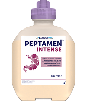 Produktbild - VF000165939 - Peptamen Intense sondnäring med protein och MCT neutral 100kcal/100ml 500ml 12-pack