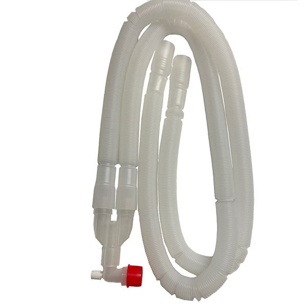 Produktbild - 61735 - Narkos- och respiratorslang till 3M expanderbar med Y-stycke knä och samplingsport 22mm