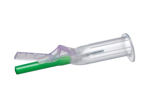 Produktbild - 61260 - Säkerhetskanyl för vakuumrör med förmonterad hållare 0,8x25mm