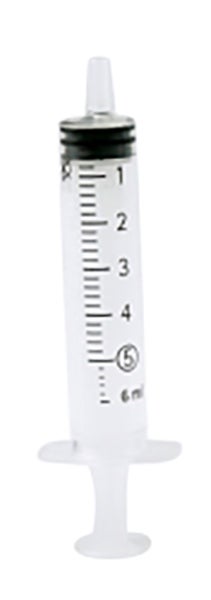 Produktbild - 62260 - Injektionsspruta enkelgraderad luer-lock centrerad med 0,2ml gradering 5ml