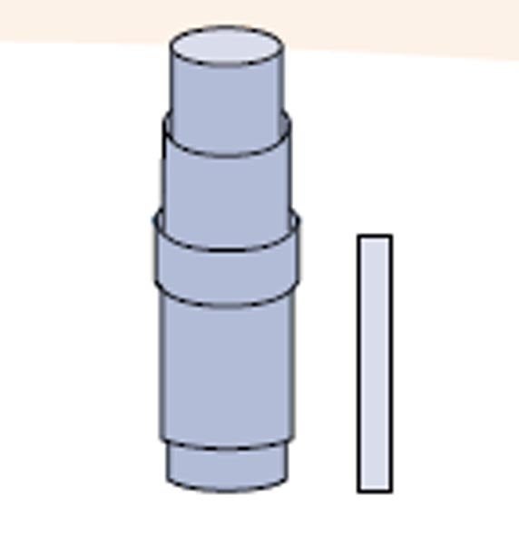 Produktbild - 44448 - KAMERASKYDD  8X120CM ENKEL TOPP M TEJP O SNODD