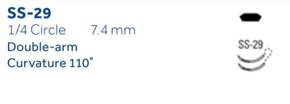 Produktbild - VF000150980 - POLYSORB™ 6-0 VIOLET 45CM SS29 DA X12