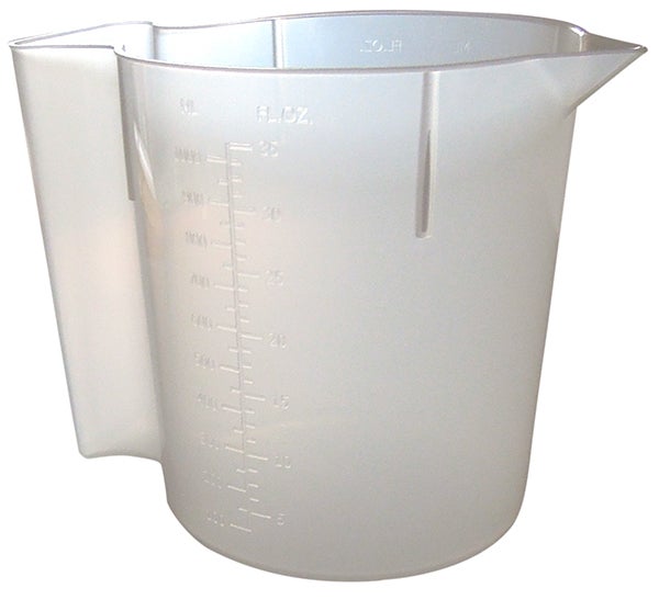 Produktbild - 65071 - MÅTT PL 1000ML M HANDTAG GRADERAD TRANSPARENT