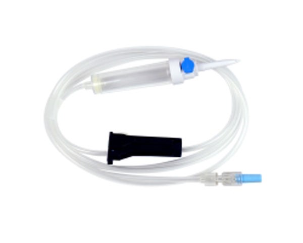 Produktbild - 51590 - Infusionsaggregat gravitation med roterande luer-lock 320cm