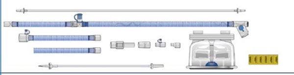 Produktbild - 61748 - CPAP-slangset med kopplingar neonatal 1,1m