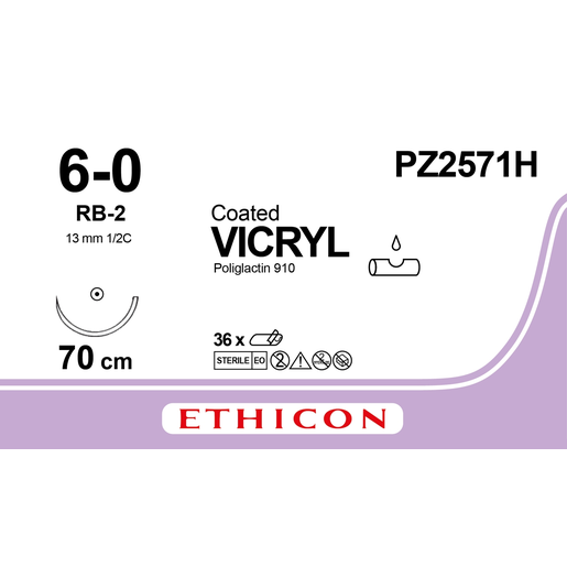 Produktbild - VF000148719 - VICRYL 6-0 RB-2 70CM