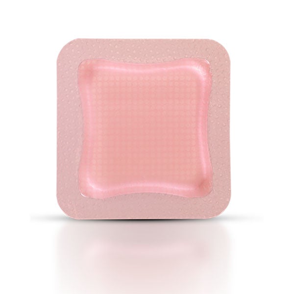 Produktbild - 62122 - Polyuretanskumförband med silikonbeläggning och häftkant 12,5x12,5cm