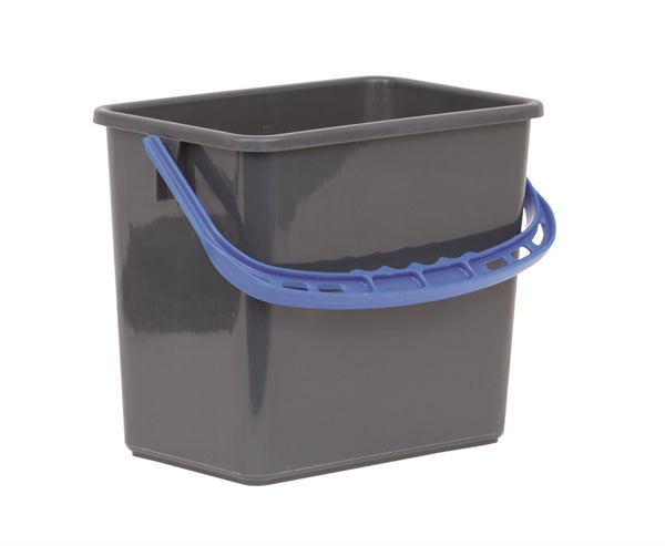 Produktbild - 62814 - Hink fyrkantig plast grå 6L