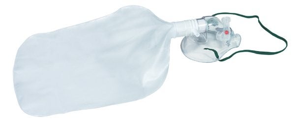 Produktbild - 58897 - Syrgasmask med reservoarpåse och andningsindikator barn slang 2m