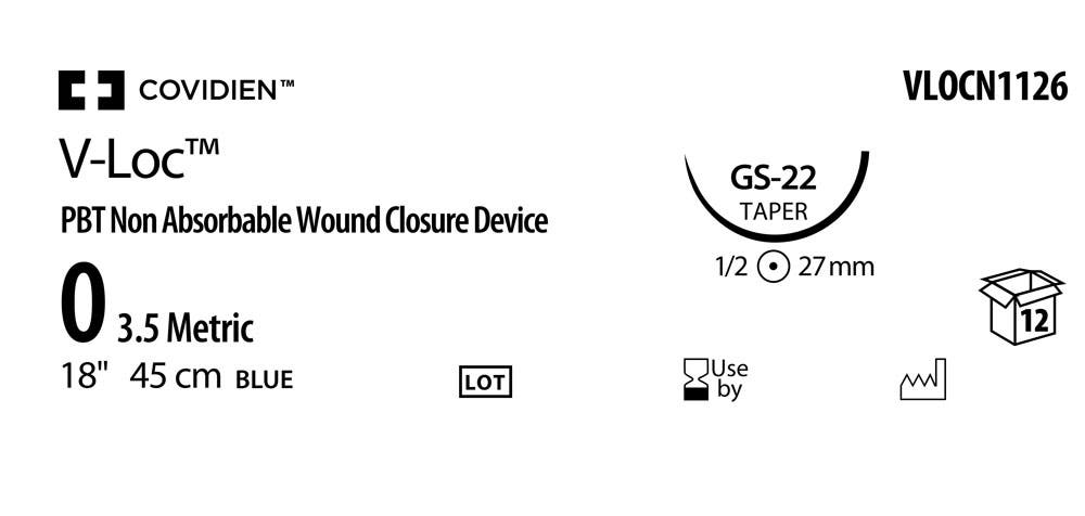 Produktbild - VF000150766 - V-LOC™ PBT 0 BLUEE 45CM GS-22 X12