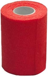 Produktbild - VF7002736 - Fixeringsbinda självhäftande röd 10cmx4m