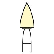 Produktbild - VF000175863 - Kompositpolerare flamformad gul liten 12-pack