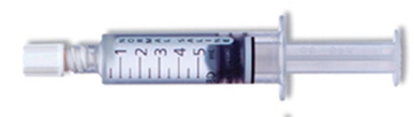 Produktbild - 60329 - Förfylld spruta med koksalt steril insida och höggradigt ren utsida luer-lock 5ml