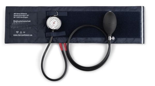 Produktbild - 53593 - Blodtrycksmanschett tvåslang med skruvventil vuxen 15x43cm