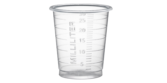 Produktbild - 66102-1 - Medicinbägare 30ml klar