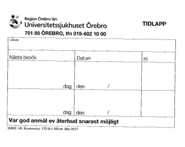 Produktbild - 55843 - Tidlapp behandling USÖ RÖL