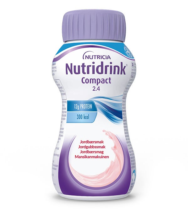Produktbild - 63968 - Nutridrink Compact kosttillägg energirik jordgubb 240kcal/100ml 125ml