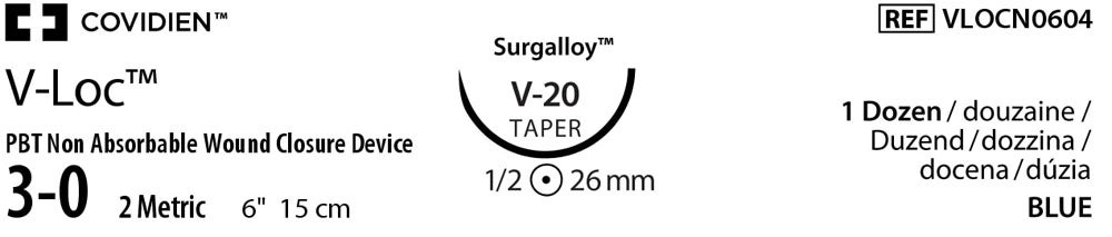 Produktbild - VF000150762 - V-LOC™ PBT 3-0 BLUE 15CM V-20 X12