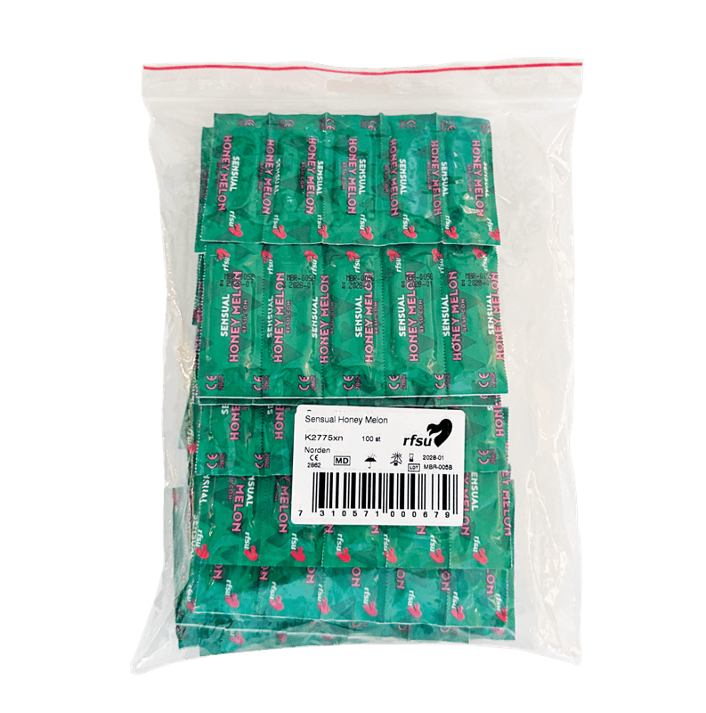 Produktbild - VF000174652 - KONDOM SENSUAL HONEY MELON 53X185X0,06MM 100PACK