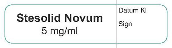 Produktbild - VF000193524 - ETIKETT STESOLID 5MG/ML 12X50MM VIT/SVART RLE/500