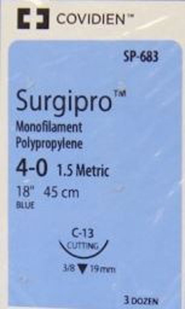 Produktbild - VF000150493 - SURGIPRO™ 4-0 BLUE 45CM C-13 X36