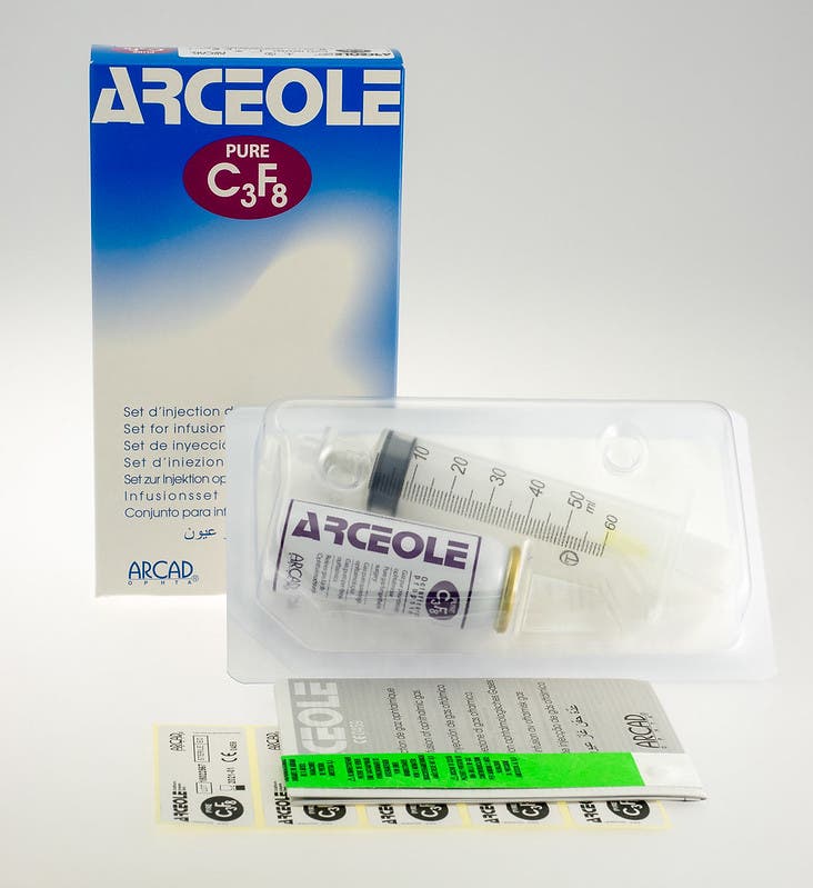 Produktbild - VF7007426 - Gas enpatients gastamponad C3F8 enkeldos singeldos
