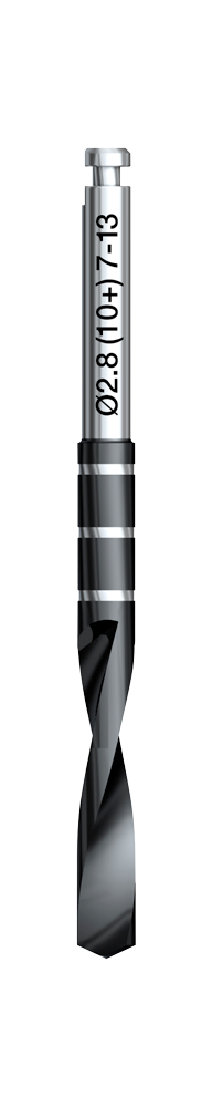 Produktbild - VF000180173 - Guidat spiralborr 2,8x(10+)7-13mm