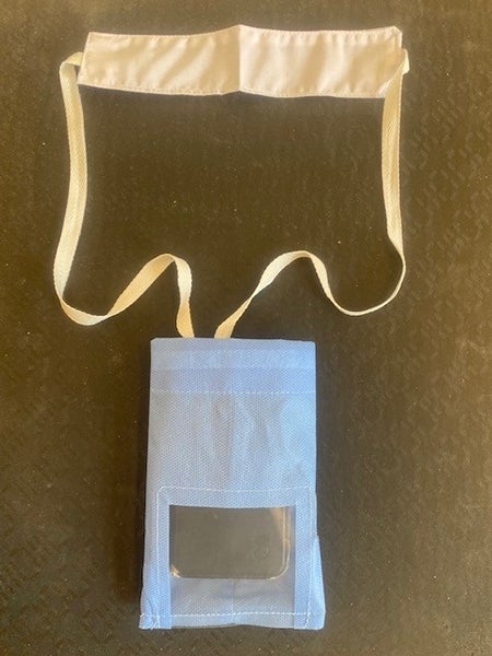 Produktbild - 53667 - Väska/fodral för EKG-telemetri Holter engångs med fönster 6x6cm 9x15cm