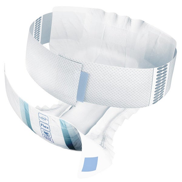 Produktbild - 63947 - Inkontinensskydd vuxen allt-i-ett med bältesfixering 699ml höft 85-120cm strl L