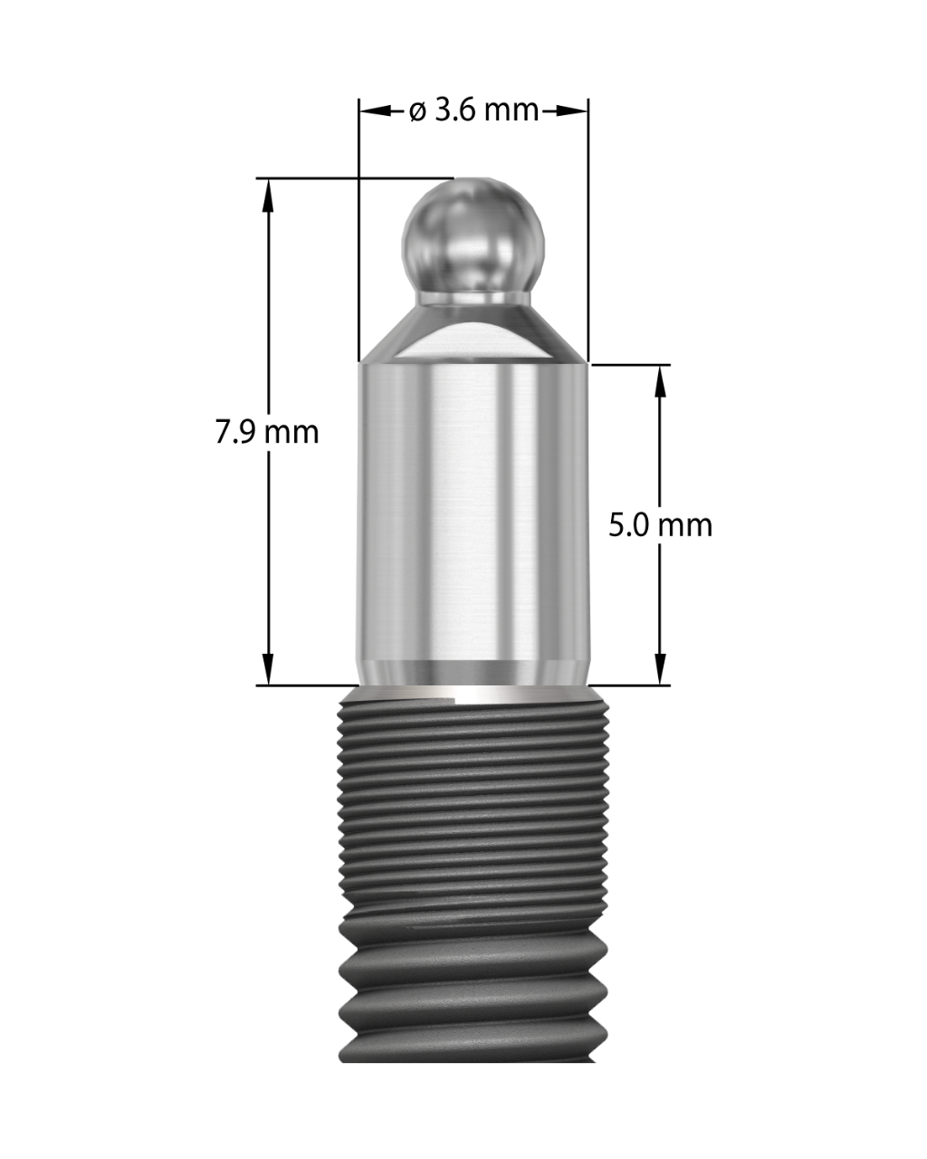 Produktbild 1 - 25694 - Ball abutment EV 4,2x5mm