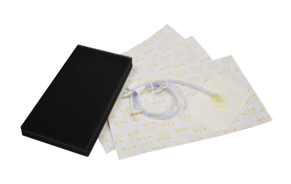 Produktbild - VF000152764 - Förbandsset för undertrycksbehandling bukförband polyuretan till Renasys  26x15x3cm strl L