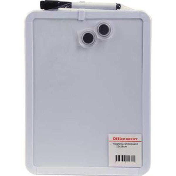 Produktbild - 52364 - Skrivtavla magnetisk whiteboard med pennhylla 22x28cm