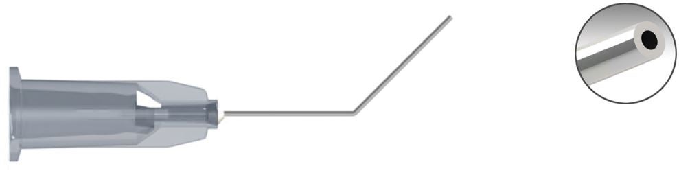 Produktbild - VF000108706 - Hydrodissektionskanyl för kortikal klyvning vinklad 45° 27 0,4x22mm 10-pack