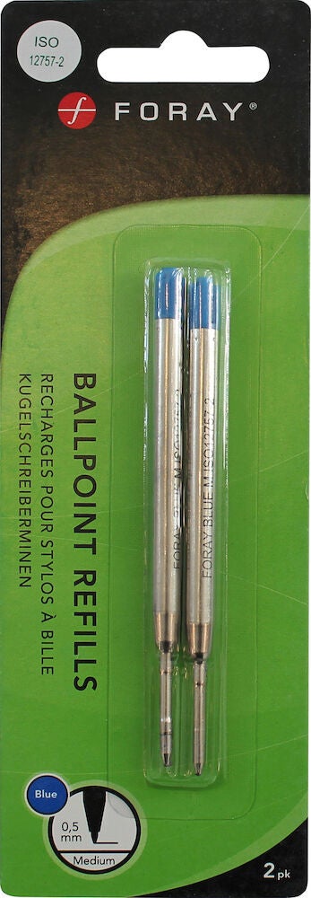 Produktbild - VF000183227 - Kulpatron till kulspetspenna medium dokumentäkta blå 2-pack