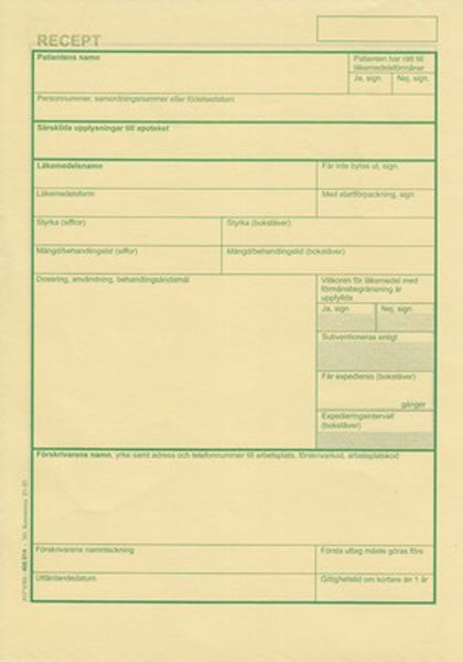 Produktbild - 65621 - Recept utan tryck lösa blad paginerad
