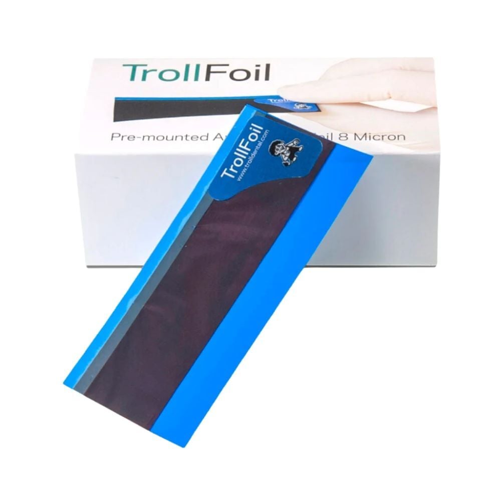 Produktbild - VF000121077 - Artikulationsfolie dubbelsidig blå 8 mikron