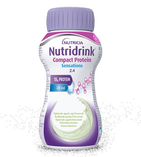 Produktbild - 64260 - Nutridrink Compact Protein Sensations kosttillägg protein gurka/lime 240kcal/100ml 125ml