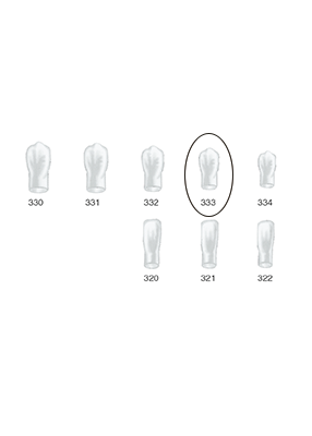 Produktbild - VF000175118 - Kronformar anterior nr 333 refill till pos 3 5-pack