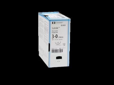 Produktbild - VF000150232 - Sutur icke-resorberbar multifilament silke svart på rulle 3-0 250cm 24-pack