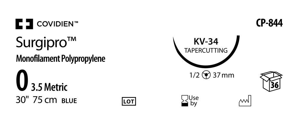 Produktbild - VF000150480 - SURGIPRO™ 0 BLUE 75CM KV-34 X36