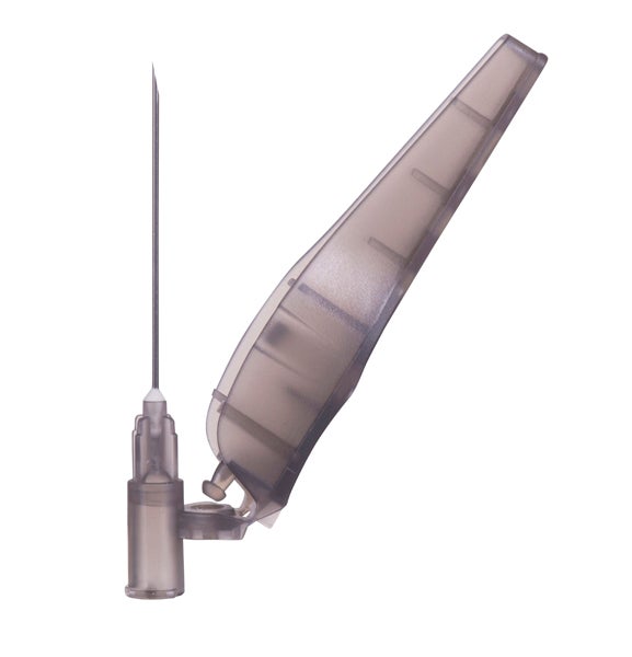 Produktbild - 62251 - Injektionskanyl med stickskydd svart 22G 0,7x50mm