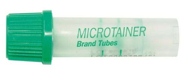 Produktbild - 51414 - Rör kapillärprov 500µl Lihep grön plasma/helblodsanalys