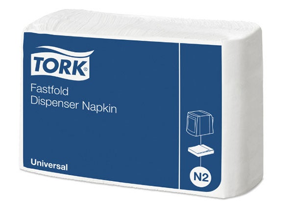 Produktbild - 64441 - Barservett 1-lager vikt till dispenser vit 30x25cm