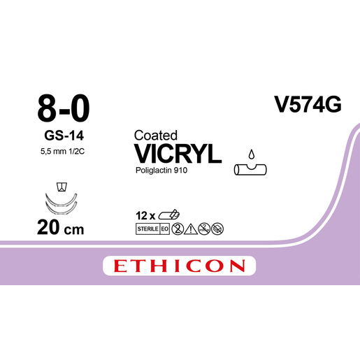 Produktbild - VF000148968 - VICRYL 8-0 2XGS-14 20CM