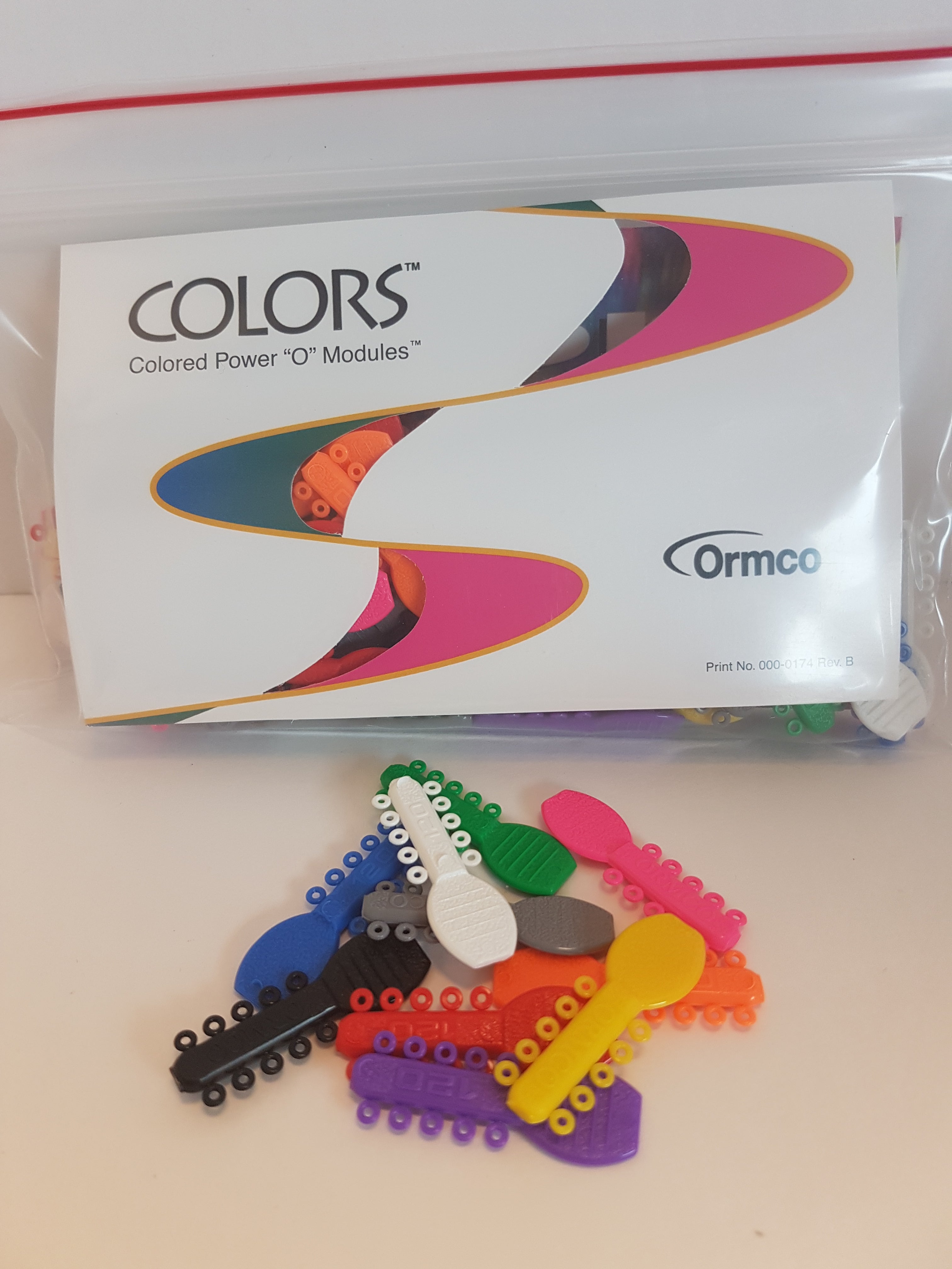 Produktbild - VF000142464 - Elastiska ligaturer short stick regular sampler 120 1000-pack