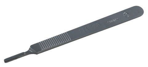 Produktbild - VF000177114 - Skalpellhandtag nr 3 rostfritt stål till blad nr 10 11 12 och 15 längd 120mm