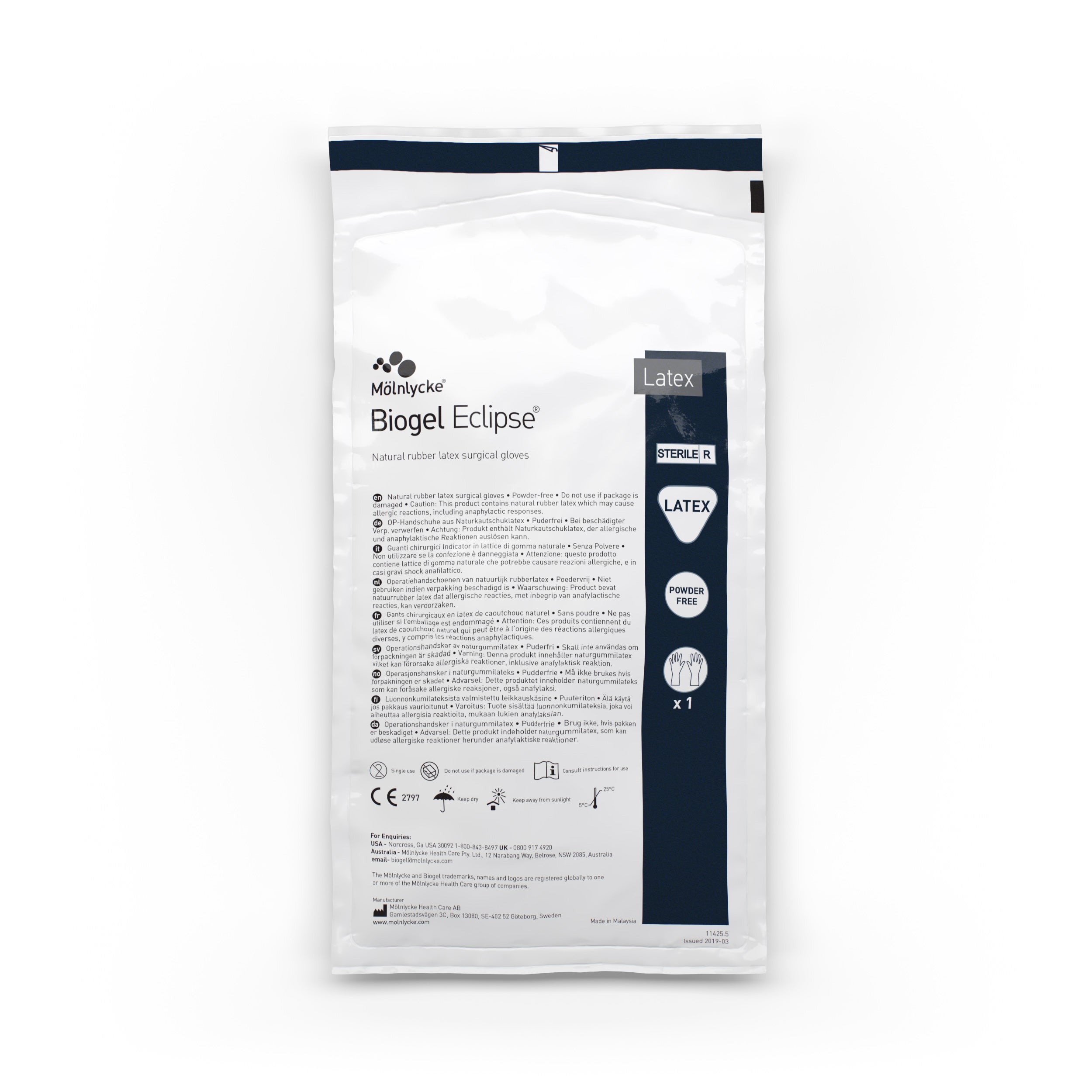 Produktbild - VF000178095 - Operationshandskar latex strl 5,5