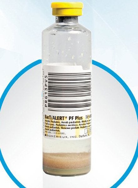 Produktbild - 72087 - Blododlingsflaska aerob gul pediatrisk till blododlingssystem BACT/ALERT PF PLUS